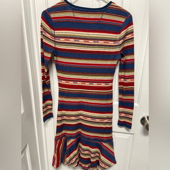 LRL Lauren Jeans Co Ralph Lauren Aztec Tribal Striped Dress Size Small - Picture 4 of 5